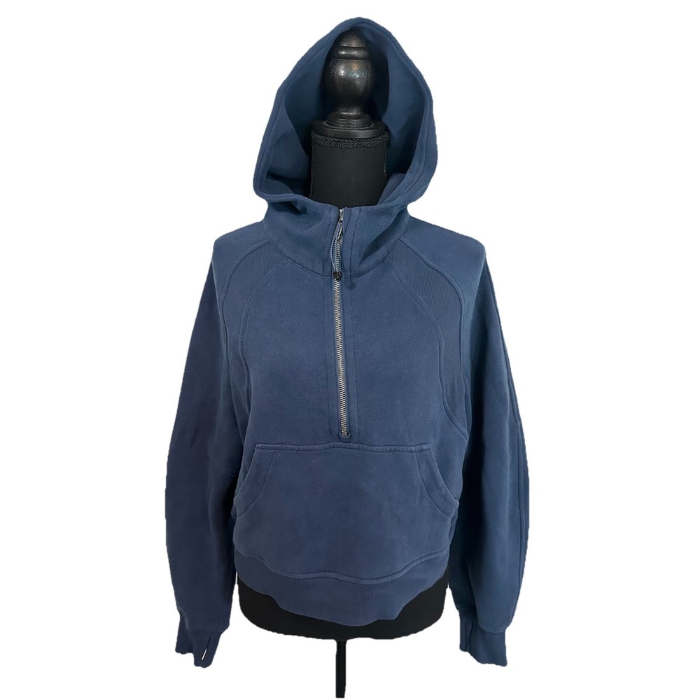 Lululemon Women's XS/S Scuba Oversized Half Zip Hoodie Dark Blue